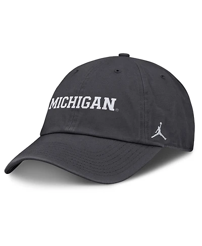 Jordan Men's Anthracite Michigan Wolverines Club Adjustable Hat