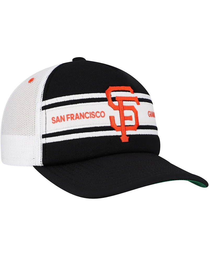 Mitchell & Ness Men's Black San Francisco Giants Sideline Trucker Adjustable Hat
