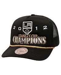 Mitchell & Ness Men's Black Los Angeles Kings Soul Collection Golden Stanley Cup Champions Trucker Adjustable Hat