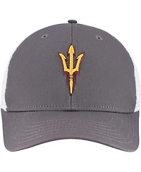 Top of the World Men's Gray/White Arizona State Sun Devils Victory Baseline Trucker Adjustable Hat