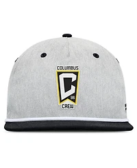 Fanatics Men's Heather Gray Columbus Crew Chip Golfer Snapback Hat