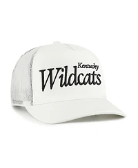 '47 Brand Men's and Women's Cream Kentucky Wildcats Foundation Script Adjustable Trucker Hat