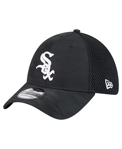 New Era Men's Black Chicago White Sox Subtle Camo 39THIRTY Flex Hat