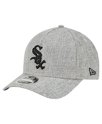 New Era Men's Gray Chicago White Sox Cotton Weave M-Crown A-Frame 9FORTY Adjustable Hat