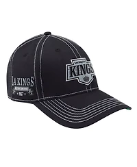 Starter Men's Black Los Angeles Kings Sphere Ii Curved Starfit Adjustable Hat