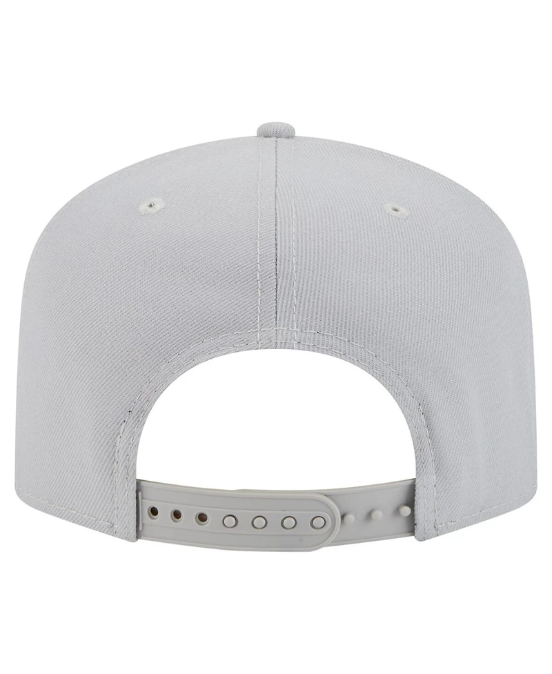 New Era Men's Gray Boston Celtics Colorpack A-Frame Pinch Front 9FIFTY Snapback Hat
