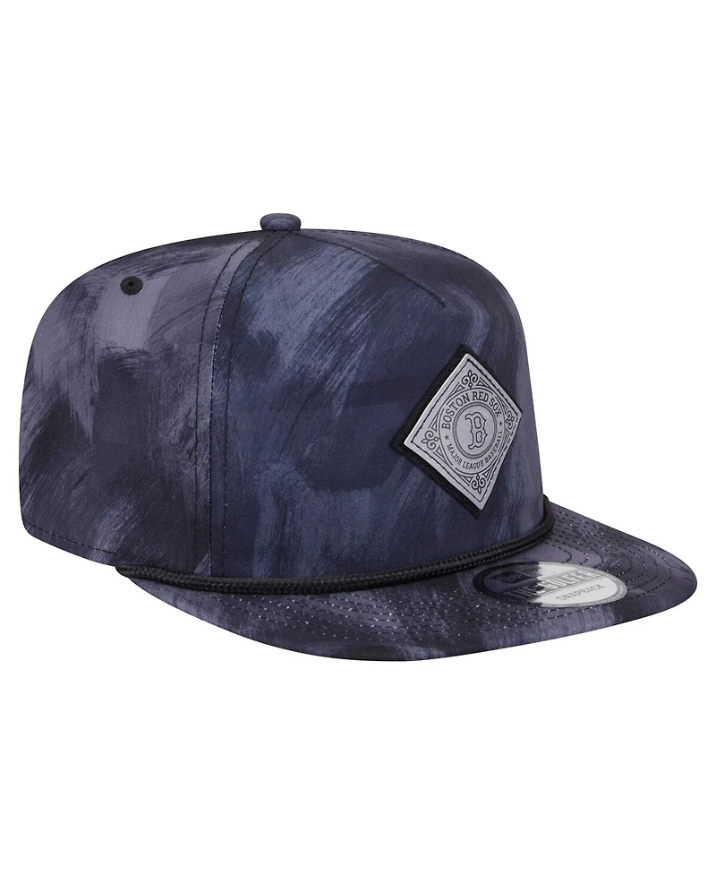 New Era Men's Navy Boston Red Sox Printed Golfer Snapback Hat
