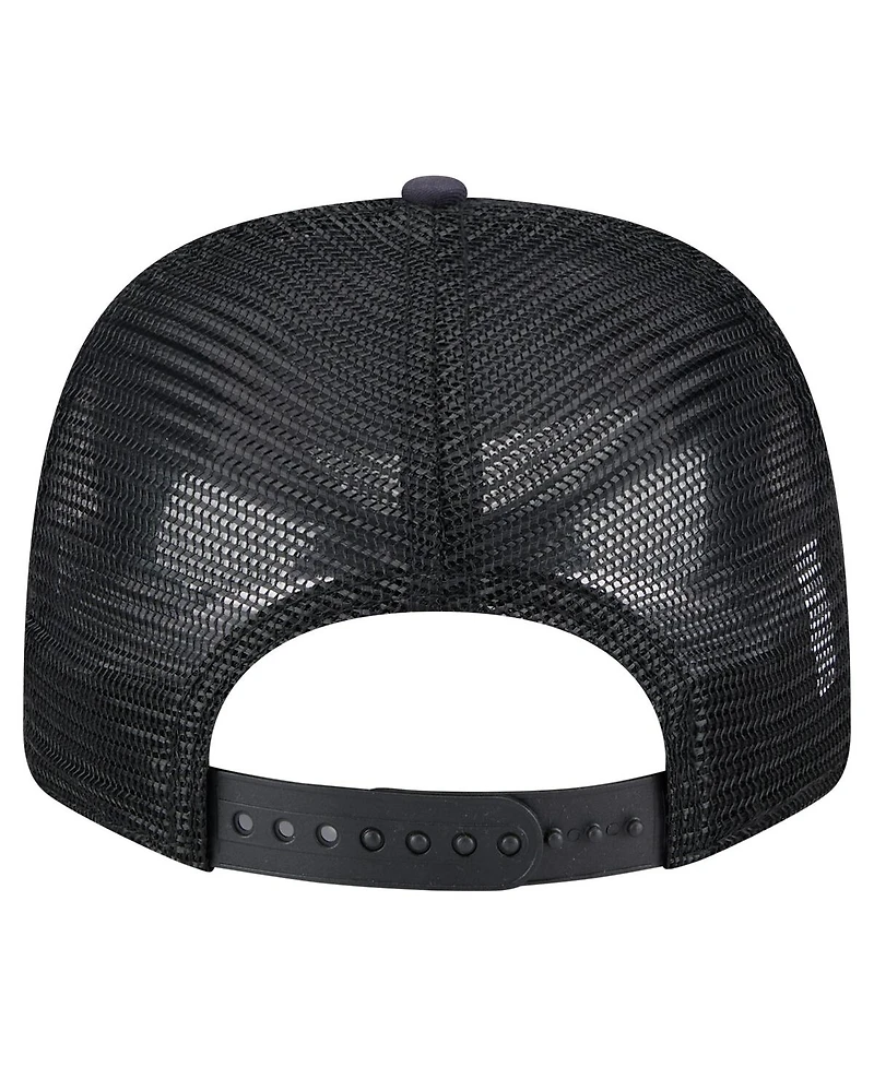 New Era Men's Black Seattle Mariners Adventure Drinks Pattern 9SEVENTY Stretch-Snap Hat