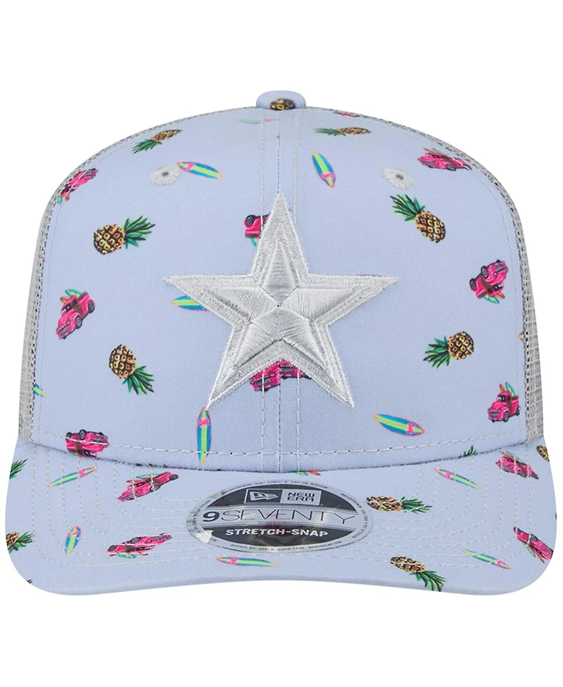 New Era Men's Light Blue Dallas Cowboys Adventure Surfboard 9SEVENTY Adjustable Hat
