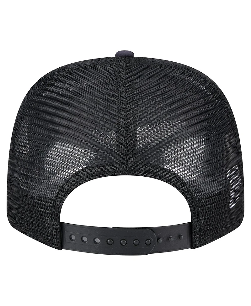 New Era Men's Navy/Black Cincinnati Bengals Adventure Drinks Pattern 9SEVENTY Stretch Snap Hat