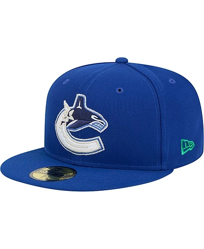 New Era Men's Blue Vancouver Canucks Core 59FIFTY Fitted Hat