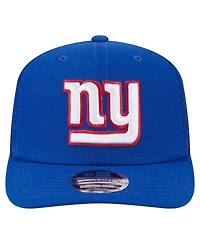 New Era Men's Royal New York Giants Main Trucker 9SEVENTY Stretch Snap Hat