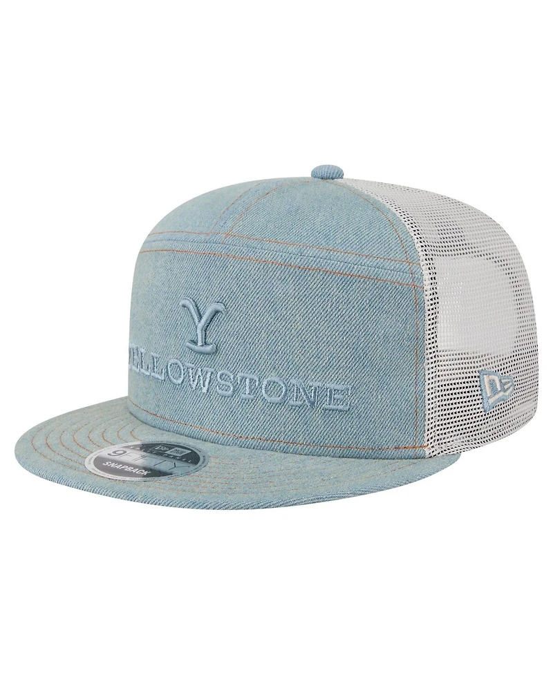 New Era Men's Denim Yellowstone Denim 9FIFTY Snapback Hat