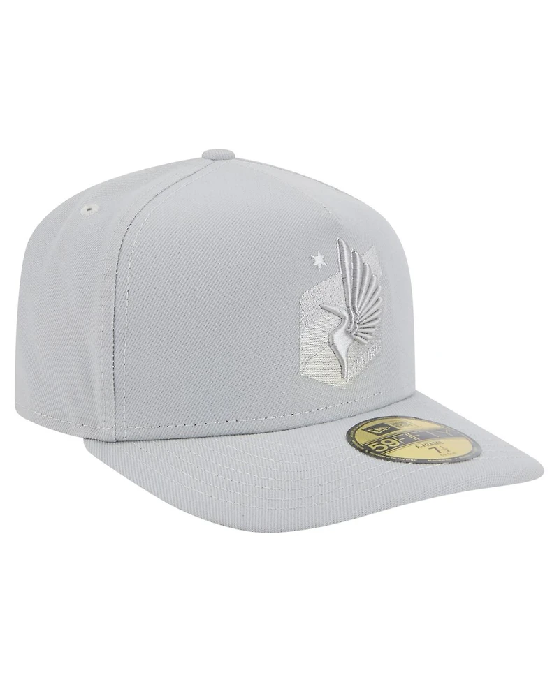 New Era Men's Gray Minnesota United Fc Color Pack A-Frame 59FIFTY Fitted Hat