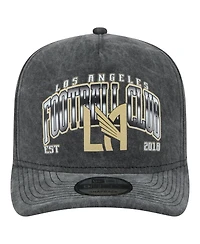 New Era Men's Black Lafc Washed 9FIFTY A-Frame Adjustable Hat