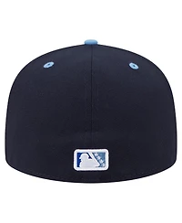 New Era Men's Navy/Light Blue West Michigan Whitecaps Authentic Collection 59FIFTY Fitted Hat