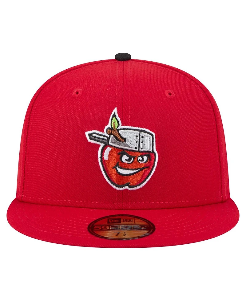 New Era Men's Red Fort Wayne TinCaps Authentic Collection 59FIFTY Fitted Hat