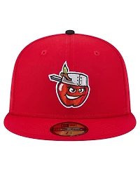 New Era Men's Red Fort Wayne TinCaps Authentic Collection 59FIFTY Fitted Hat