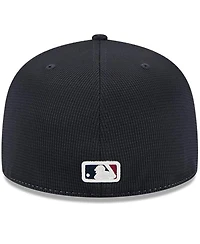 New Era Men's Navy/White Cleveland Guardians City Connect Batting Practice 59FIFTY Fitted Hat