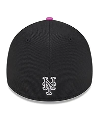 New Era Men's Charcoal/Purple York Mets City Connect Batting Practice 39THIRTY Flex Hat