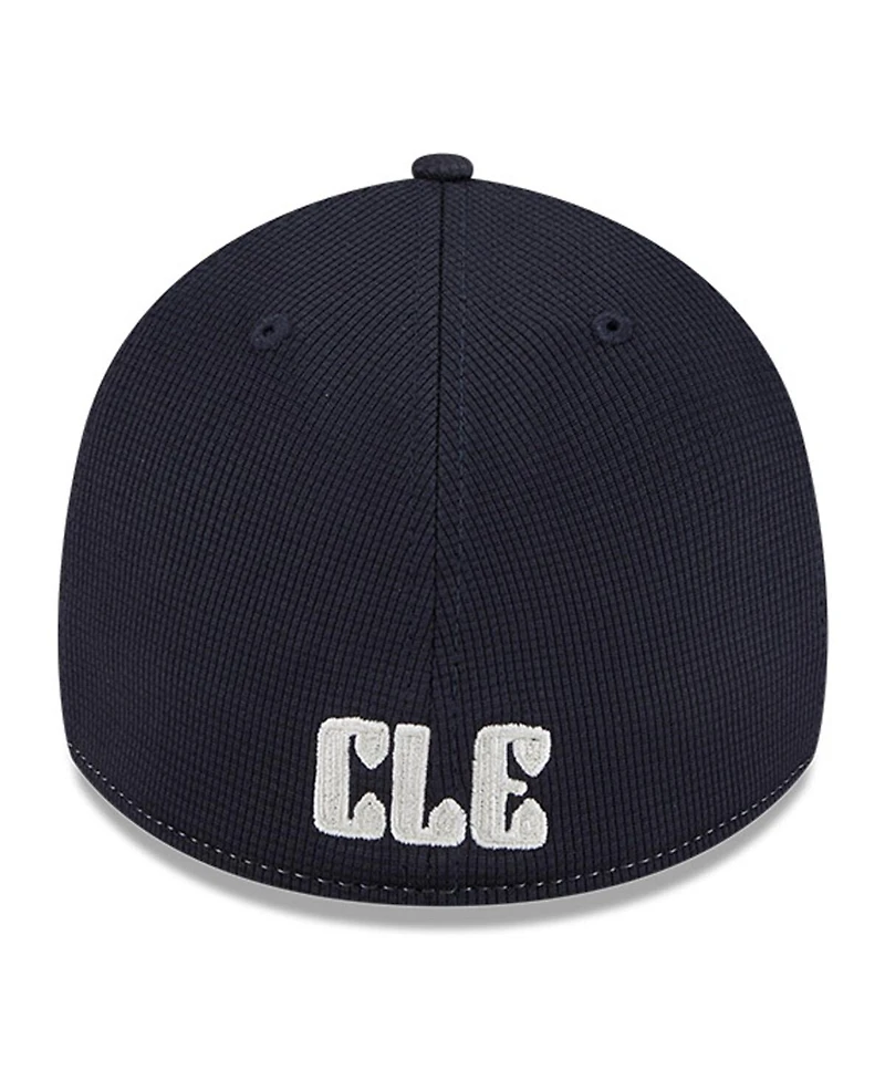 New Era Men's Navy/White Cleveland Guardians City Connect Batting Practice 39THIRTY Flex Hat