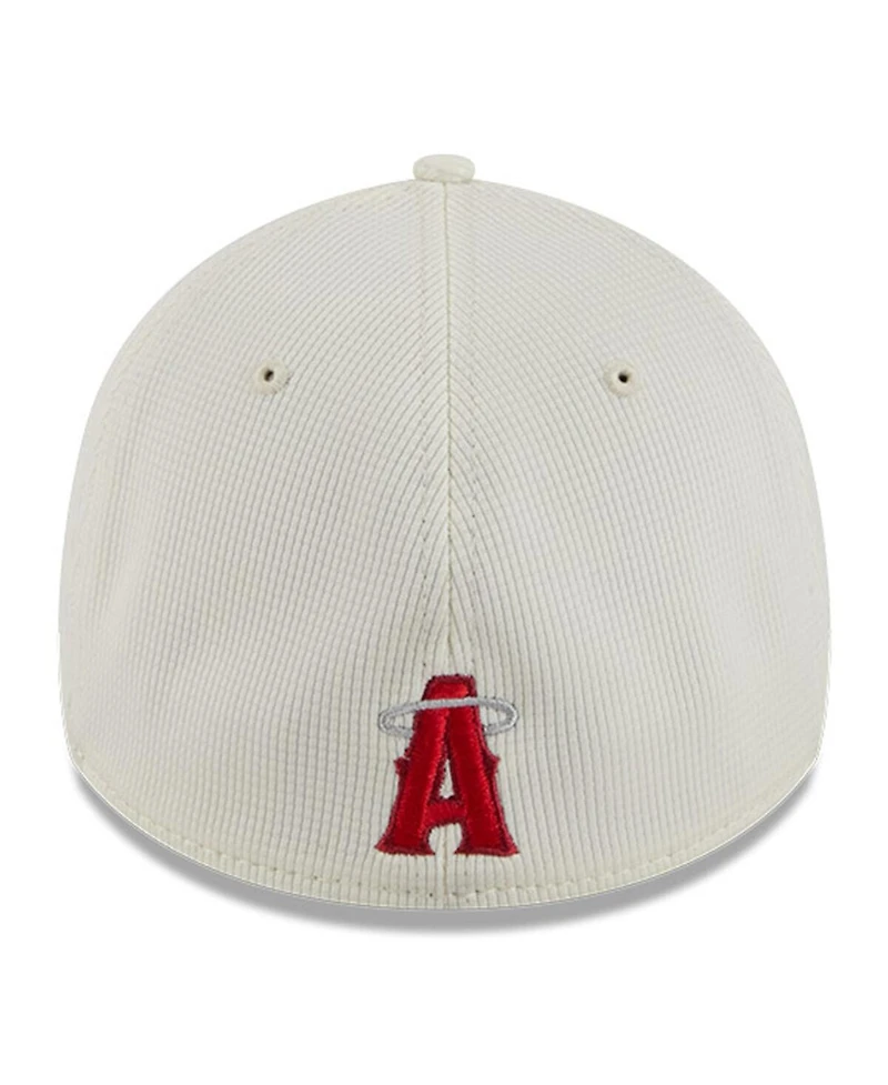 New Era Men's Cream/Red Los Angeles Angels City Connect Batting Practice 39THIRTY Flex Hat
