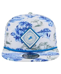 New Era Men's White Detroit Lions Adventure Snapback Golfer Hat