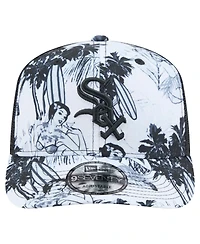 New Era Men's Black Chicago White Sox Hula Trucker 9SEVENTY Adjustable Hat