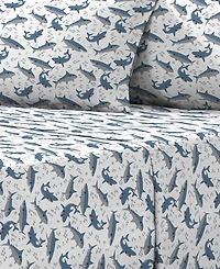 Dream Factory Sharks 4-Pc. Sheet Set, Full