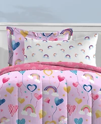 Dream Factory Balloon Hearts Reversible -Pc. Comforter Set