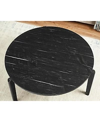Streamdale Modern Marble-Look Coffee Table (24")