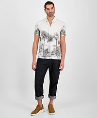 Guess Men's Palm Canyon Short Sleeve Button-Front Shirt