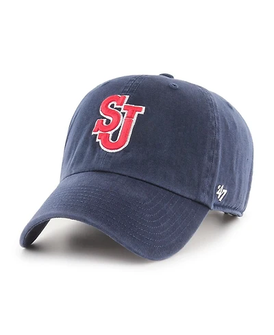 '47 Brand Men's Navy St. John's Red Storm Clean Up Adjustable Hat