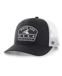 '47 Brand Men's Black Chicago White Sox Retro Region Patch Trucker Adjustable Hat