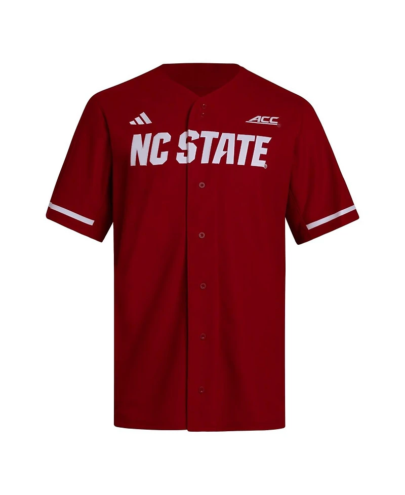 Adidas Men's Red Nc State Wolfpack Replica Baseball Jersey
