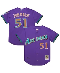 Mitchell & Ness Men's Randy Johnson Purple Arizona Diamondbacks 2000 Throwback Authentic Jersey
