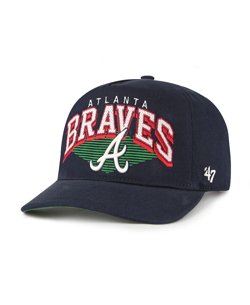'47 Brand Men's Navy Atlanta Braves Pomona Hitch Adjustable Hat