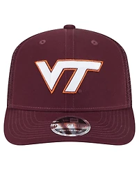 New Era Men's Maroon Virginia Tech Hokies Primary 9SEVENTY Trucker Stretch-Snap Hat