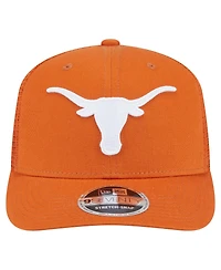 New Era Men's Texas Orange Texas Longhorns Primary 9SEVENTY Trucker Stretch-Snap Hat