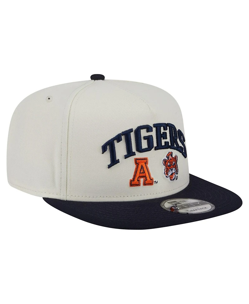 New Era Men's White Auburn Tigers Collegiate 9FIFTY A-Frame Snapback Hat