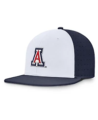 Nike Men's White/Navy Arizona Wildcats On-Field Dugout True Performance Fitted Hat