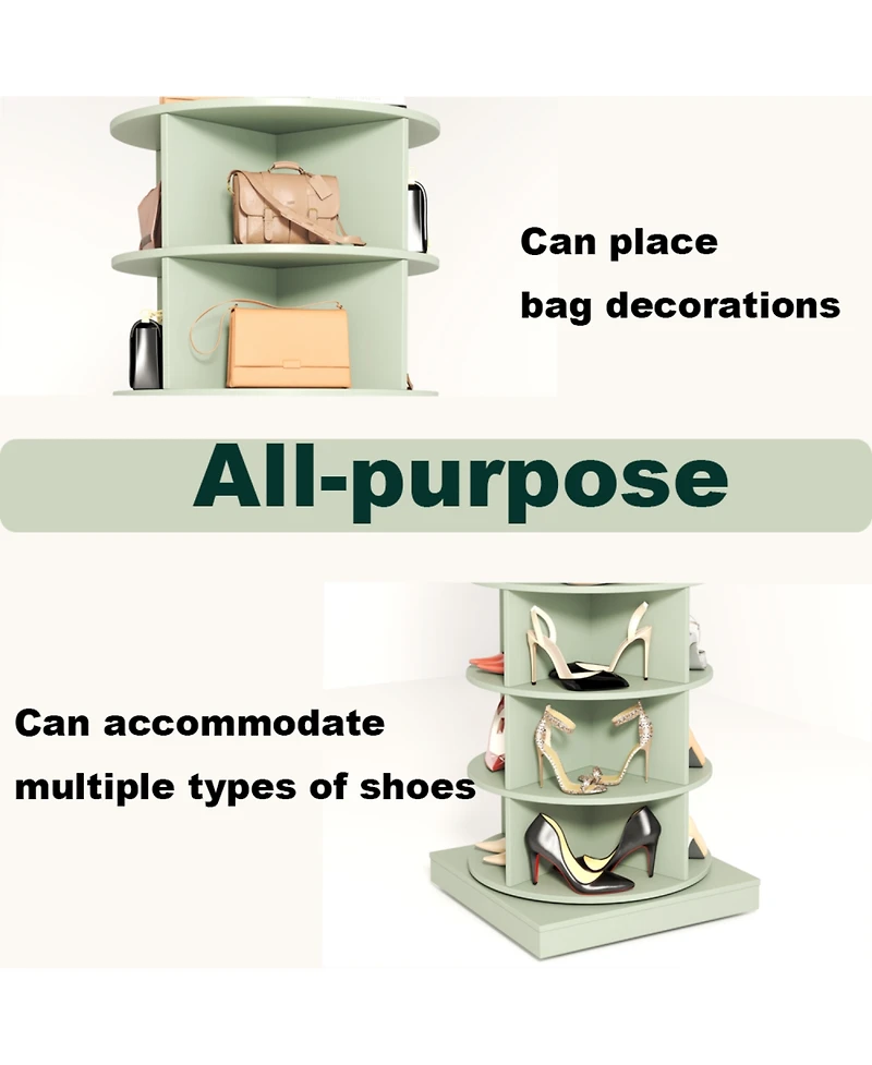 Streamdale 360 Rotating shoe cabinet 6 layers