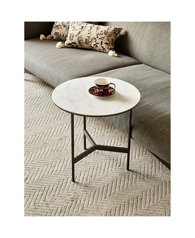 Streamdale Metal Accent End Table, Black, Small