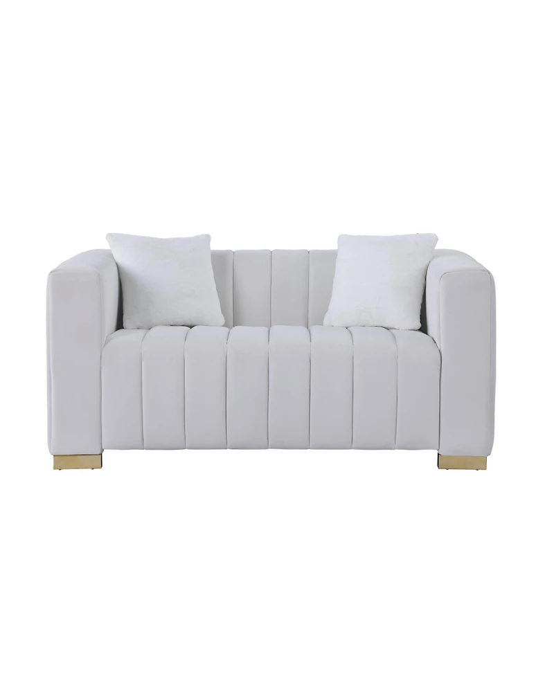 Streamdale White Chesterfield Sofa