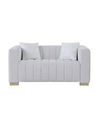 Streamdale White Chesterfield Sofa