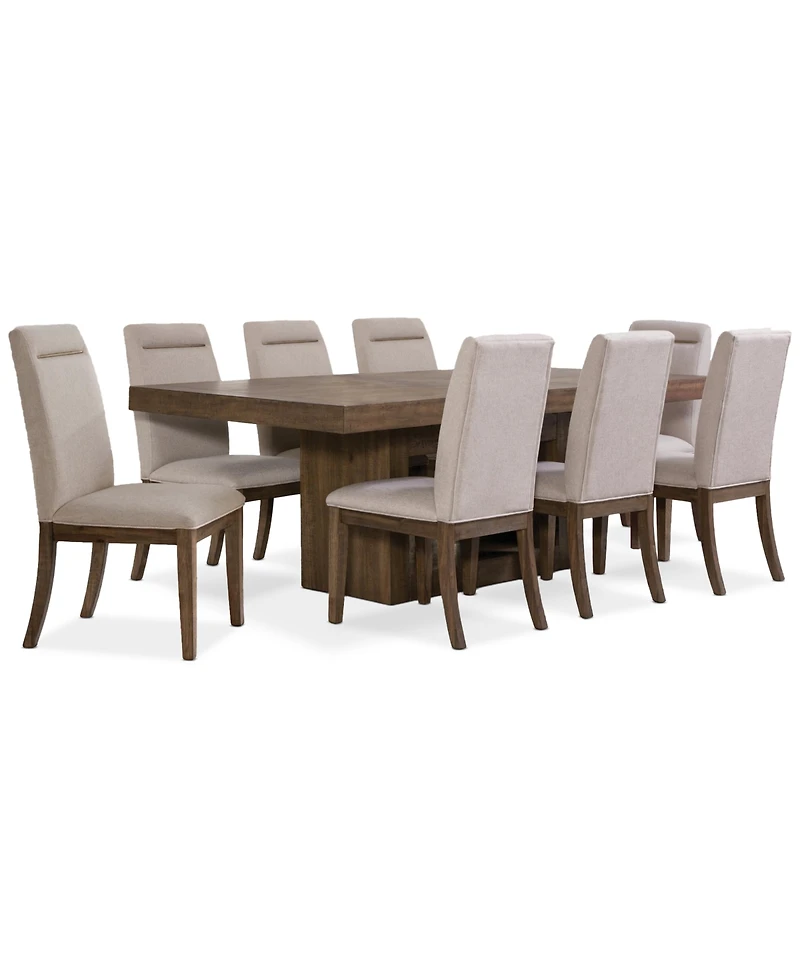 Baleigh 9-Pc. Dining Set (Table & 8 Side Chairs)