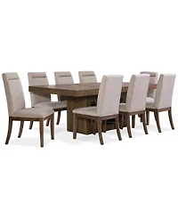 Baleigh 9-Pc. Dining Set (Table & 8 Side Chairs)
