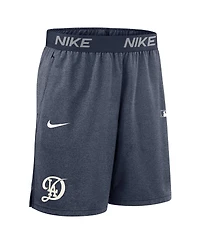 Nike Men's Navy Los Angeles Dodgers Authentic Collection City Connect Performance Knit Shorts