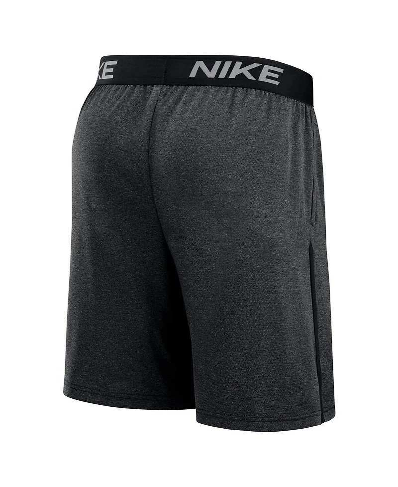 Nike Men's Black Miami Marlins Authentic Collection Performance Knit Shorts