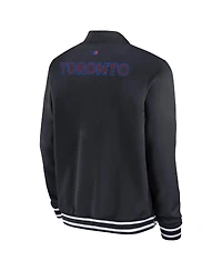 Nike Men's Black Toronto Blue Jays Authentic Collection City Connect Full-Zip Bomber Jacket